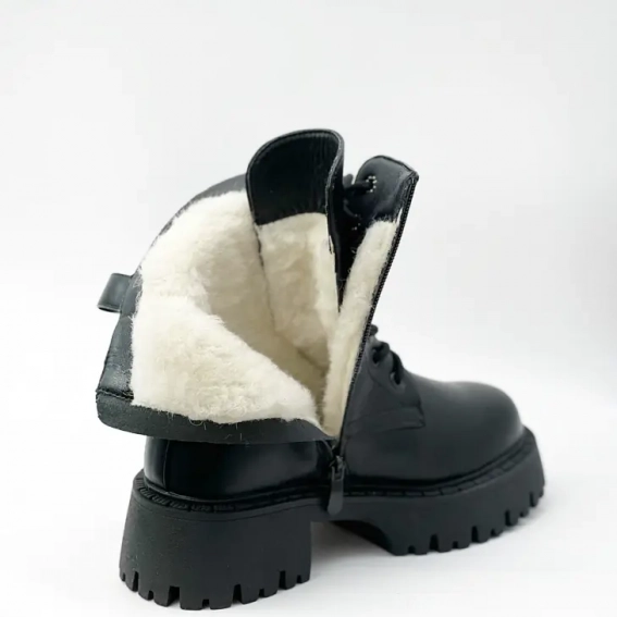 Ботинки зимние детские мех 587196 Черные фото 5 — интернет-магазин Tapok