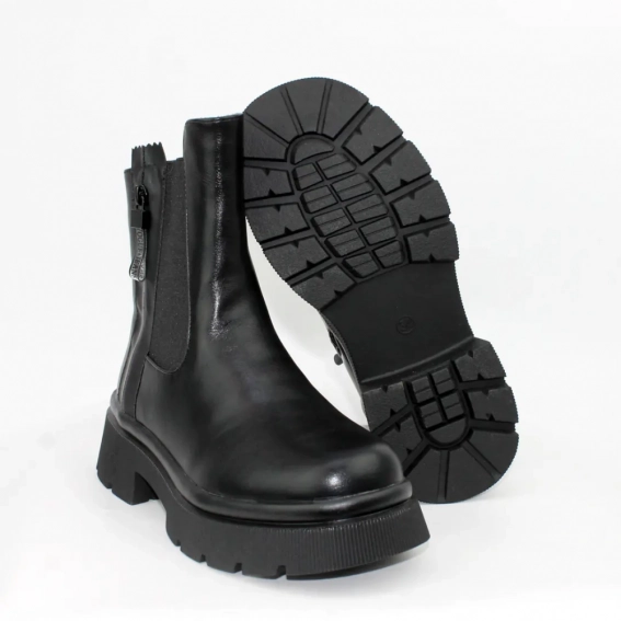 Ботинки зимние кожаные 587146 Черные фото 6 — интернет-магазин Tapok