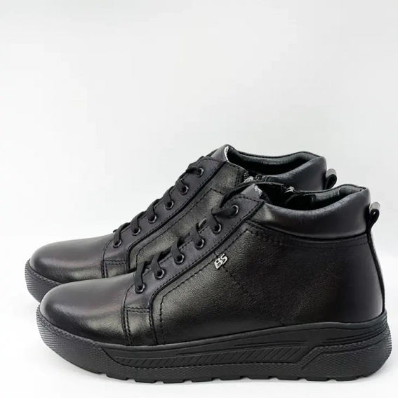 Ботинки подростковые зимние 586708 Черные фото 1 — интернет-магазин Tapok