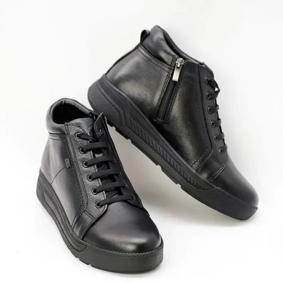 Ботинки подростковые зимние 586708 Черные фото 3 — интернет-магазин Tapok