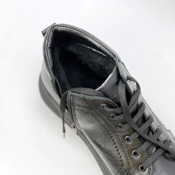 Ботинки подростковые зимние 586708 Черные фото 6 — интернет-магазин Tapok