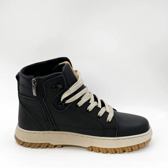 Ботинки подростковые зимние 586996 Черные фото 3 — интернет-магазин Tapok