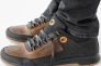 Чоловічі кросівки шкіряні весняно-осінні чорні-оливкові Emirro М8 Фото 4
