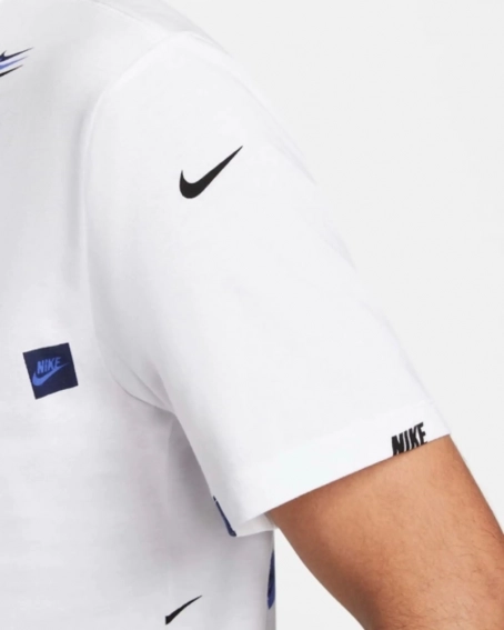 Мужские футболки Nike M Nsw 12 Mo Logo Aop Tee DN5246-100 фото 4 — интернет-магазин Tapok