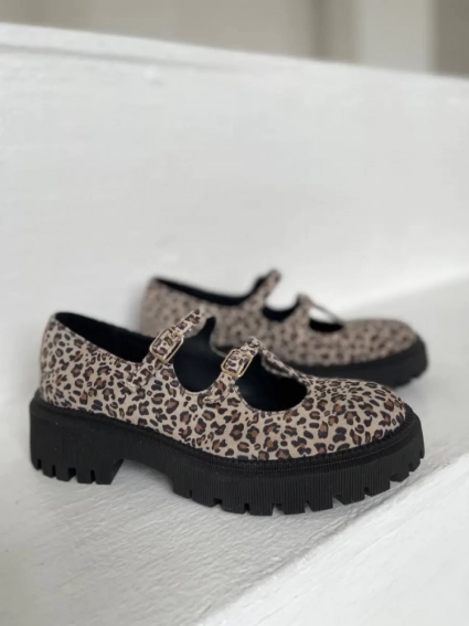 Туфлі жіночі замшеві з леопардовим принтом фото 8 — интернет-магазин Tapok