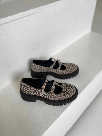 Туфлі жіночі замшеві з леопардовим принтом фото 9 — интернет-магазин Tapok