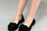 Туфлі жіночі замшеві чорного кольору Фото 1