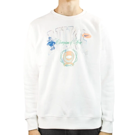 NIKE M NSW BB FLC CREW VARSITY DR8033-100 фото 1 — интернет-магазин Tapok
