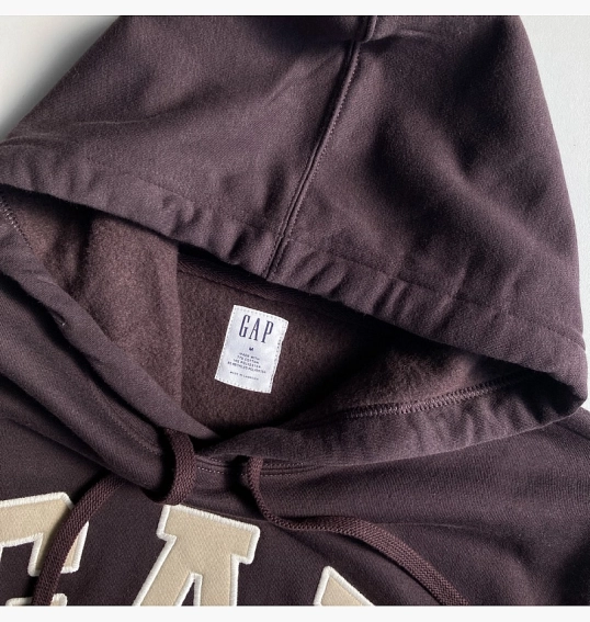 Худі чоловіче Gap Logo Hoodie Tiktok Brown 546844341 фото 21 — інтернет-магазин Tapok