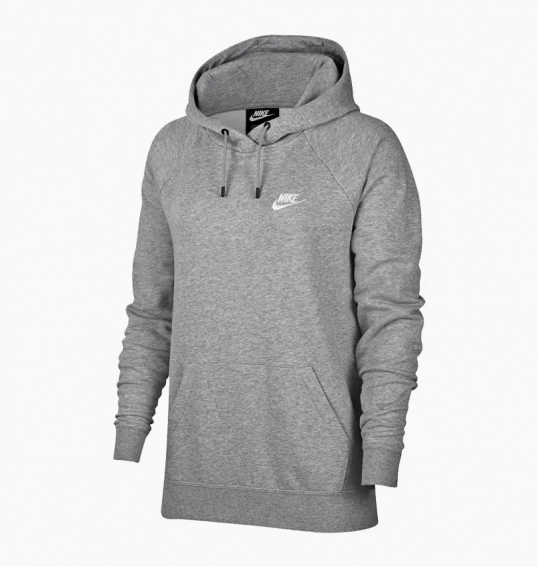 Худые Nike W Essential Fleece Hoodie Grey BV4124-063 фото 1 — интернет-магазин Tapok