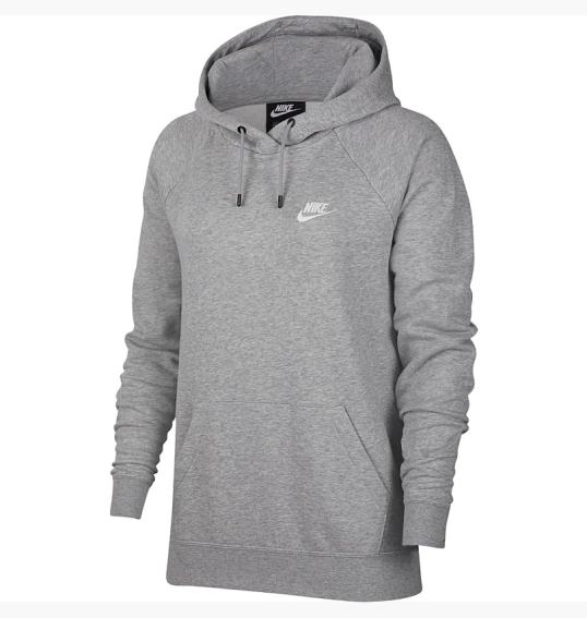 Худые Nike W Essential Fleece Hoodie Grey BV4124-063 фото 5 — интернет-магазин Tapok