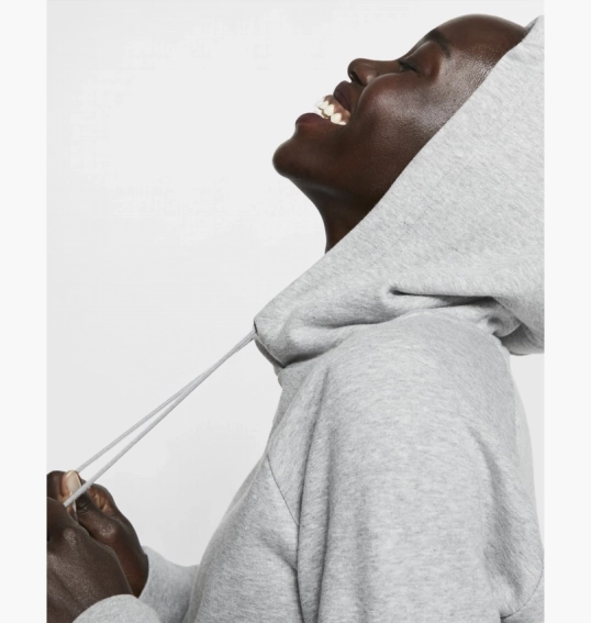 Худые Nike W Essential Fleece Hoodie Grey BV4124-063 фото 10 — интернет-магазин Tapok