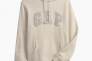 Худые Gap Logo Hoodie Unbleached White 546844321 Фото 1