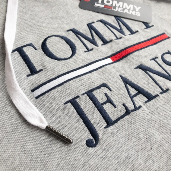 Худые Tommy Hilfiger Logo Hoodie In Grey T1BH0BHZ фото 5 — интернет-магазин Tapok