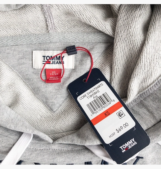 Худые Tommy Hilfiger Logo Hoodie In Grey T1BH0BHZ фото 12 — интернет-магазин Tapok