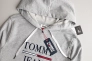 Худые Tommy Hilfiger Logo Hoodie In Grey T1BH0BHZ Фото 16