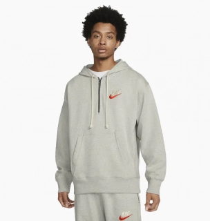 Худые Nike Mens French Terry Pullover Hoodie Grey Dm5279-050