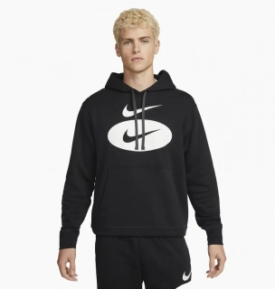 Худые Nike Mens Fleece Pullover Hoodie Black Dm5458-010