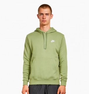 Худые Nike Sportswear Club Fleece Pullover Hoodie Green Bv2654-334