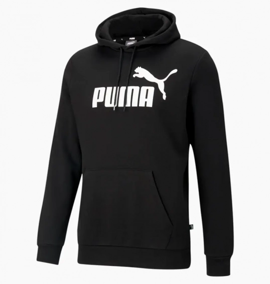 Худые Puma Essentials Big Logo Mens Hoodie Black 846812-01 фото 1 — интернет-магазин Tapok