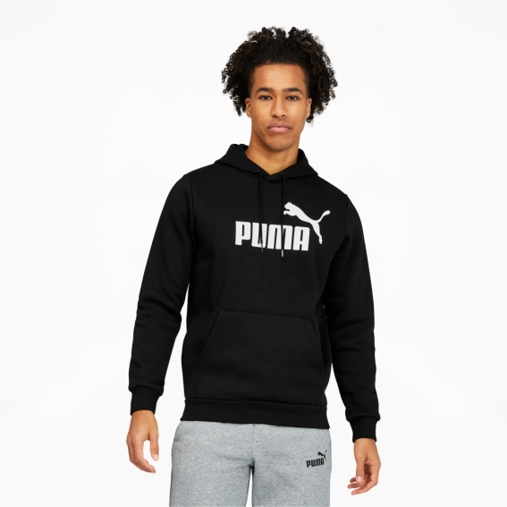 Худые Puma Essentials Big Logo Mens Hoodie Black 846812-01 фото 3 — интернет-магазин Tapok