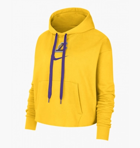 Худі жіноче Nike Los Angeles Lakers Courtside Yellow Dn4735-728 фото 5 — інтернет-магазин Tapok