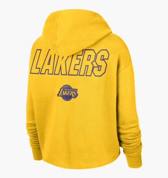 Худі жіноче Nike Los Angeles Lakers Courtside Yellow Dn4735-728 фото 6 — інтернет-магазин Tapok
