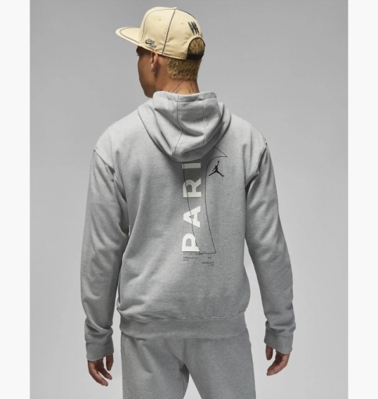 Худи Air Jordan Fleece Hoodie X Psg Grey Dm3096-063 фото 10 — интернет-магазин Tapok