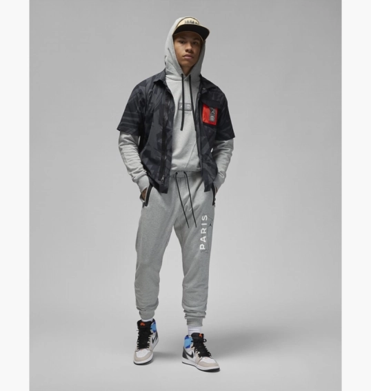 Худи Air Jordan Fleece Hoodie X Psg Grey Dm3096-063 фото 14 — интернет-магазин Tapok