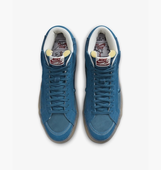 Кросівки Nike Sb Zoom Blazer Mid Premium Plus Blue Dv5468-300 фото 11 — інтернет-магазин Tapok