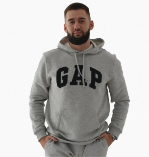 Худі Gap Logo Hoodie Light Heather Grey 510981021