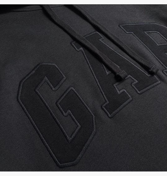 Худі чоловіче Gap Logo Fleece Hoodie moonless night 510981801 фото 21 — інтернет-магазин Tapok