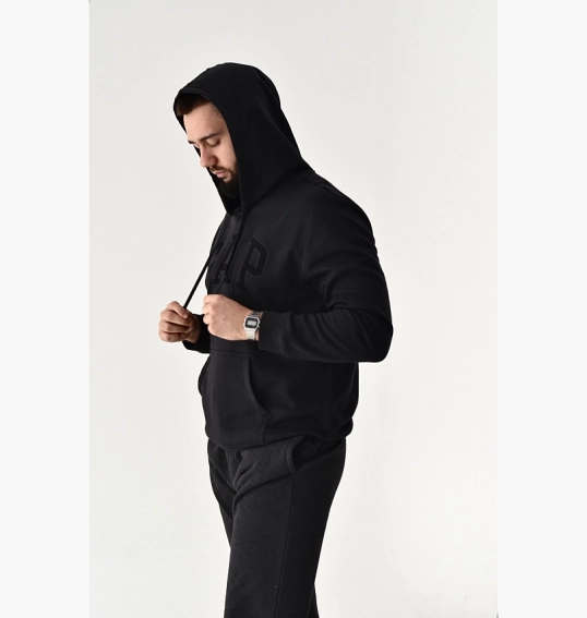 Худі чоловіче Gap Logo Fleece Hoodie moonless night 510981801 фото 25 — інтернет-магазин Tapok