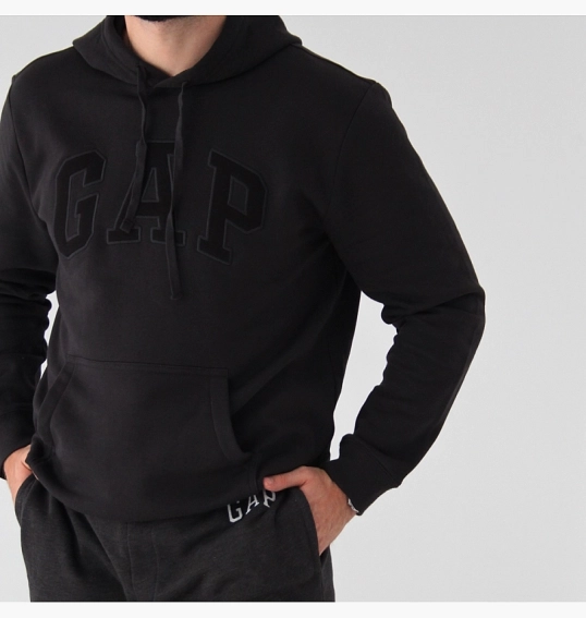 Худі чоловіче Gap Logo Fleece Hoodie moonless night 510981801 фото 26 — інтернет-магазин Tapok