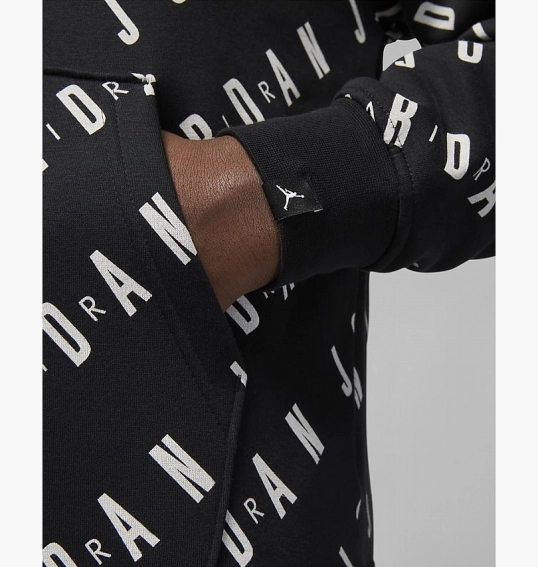 Худі Air Jordan Essentials Allover Heritage Print Fleece Pullover Hoodie Black Dv7640-010 фото 11 — інтернет-магазин Tapok