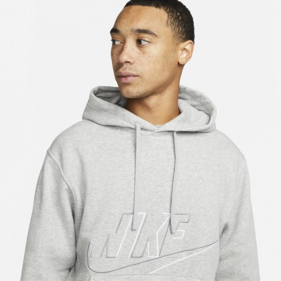 Худі чоловіче Nike Sweatshirt Hooded Club+ Grey Dx0541-063 фото 3 — інтернет-магазин Tapok