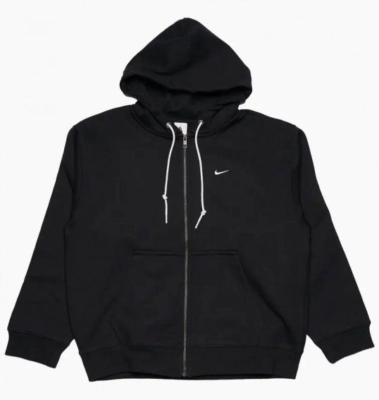 Толстовка Nike Solo Swoosh Fullzip Hoodie Black DR0403-010 фото 1 — интернет-магазин Tapok