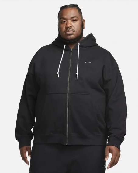 Толстовка Nike Solo Swoosh Fullzip Hoodie Black DR0403-010 фото 8 — интернет-магазин Tapok