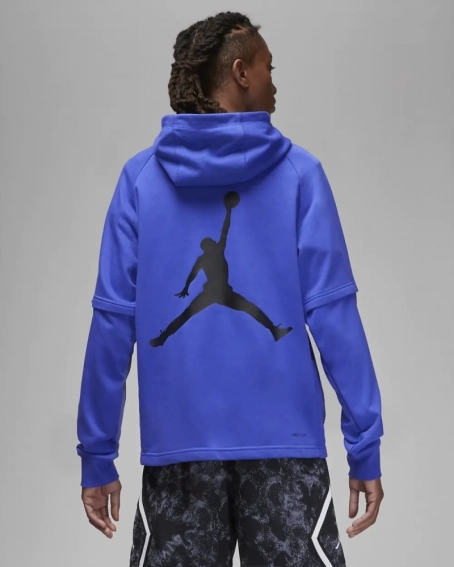 Худи Air Jordan Dri-Fit Sport Breakfast Club MenS Graphic Fleece Pullover Hoodie Blue DV9781-430 фото 3 — интернет-магазин Tapok