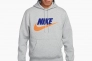 Худые Nike Club Fleece Pullover Hoodie Grey FN3104-063 Фото 1