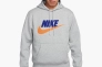 Худые Nike Club Fleece Pullover Hoodie Grey FN3104-063 Фото 8