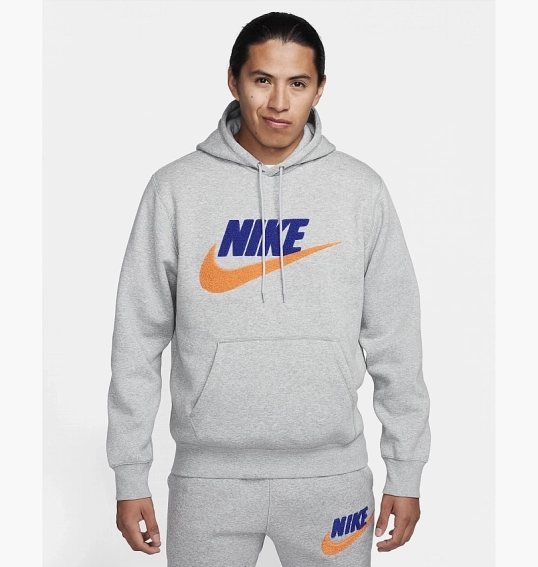 Худые Nike Club Fleece Pullover Hoodie Grey FN3104-063 фото 9 — интернет-магазин Tapok