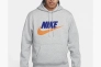 Худые Nike Club Fleece Pullover Hoodie Grey FN3104-063 Фото 9