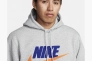 Худые Nike Club Fleece Pullover Hoodie Grey FN3104-063 Фото 11