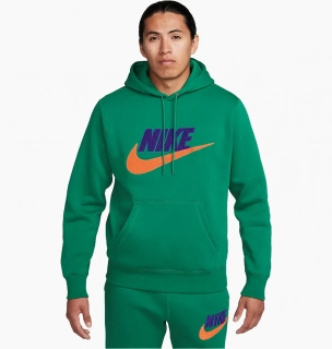 Худые Nike Club Fleece Pullover Hoodie Green FN3104-365
