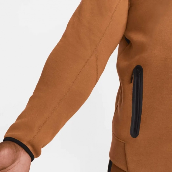 Толстовка чоловіча Nike Tech Fleece Brown FB7921-281 фото 6 — інтернет-магазин Tapok