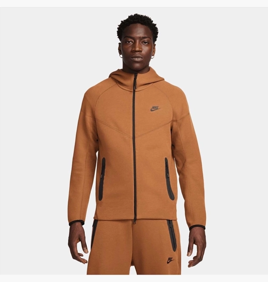 Толстовка чоловіча Nike Tech Fleece Brown FB7921-281 фото 9 — інтернет-магазин Tapok