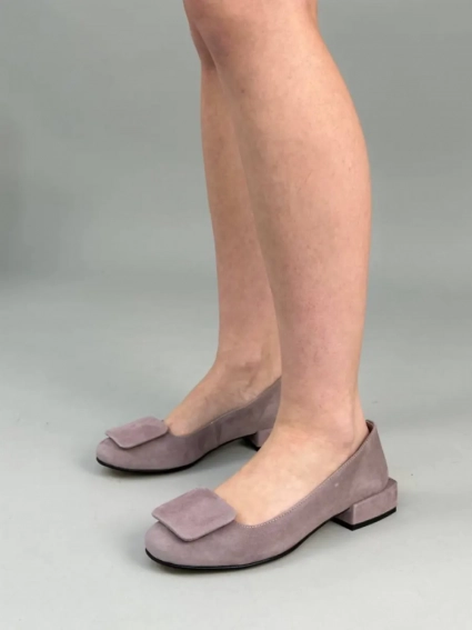 Туфлі жіночі велюрові кольору візон фото 4 — интернет-магазин Tapok