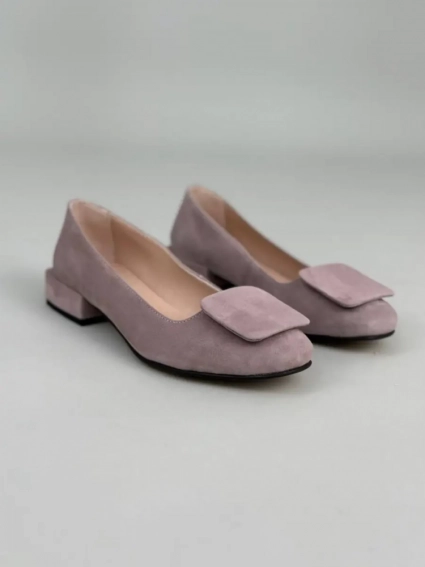 Туфлі жіночі велюрові кольору візон фото 7 — интернет-магазин Tapok