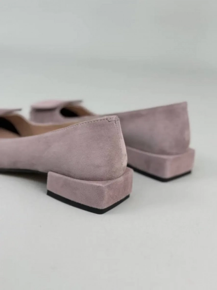 Туфлі жіночі велюрові кольору візон фото 8 — интернет-магазин Tapok